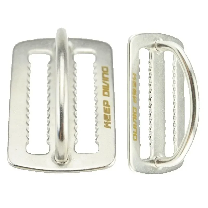 Ceinture de poids de plongée en acier inoxydable, 1 pièce, gardien coulissant, anneau en D, harnais, bouchon de retenue, accessoires d'apnée