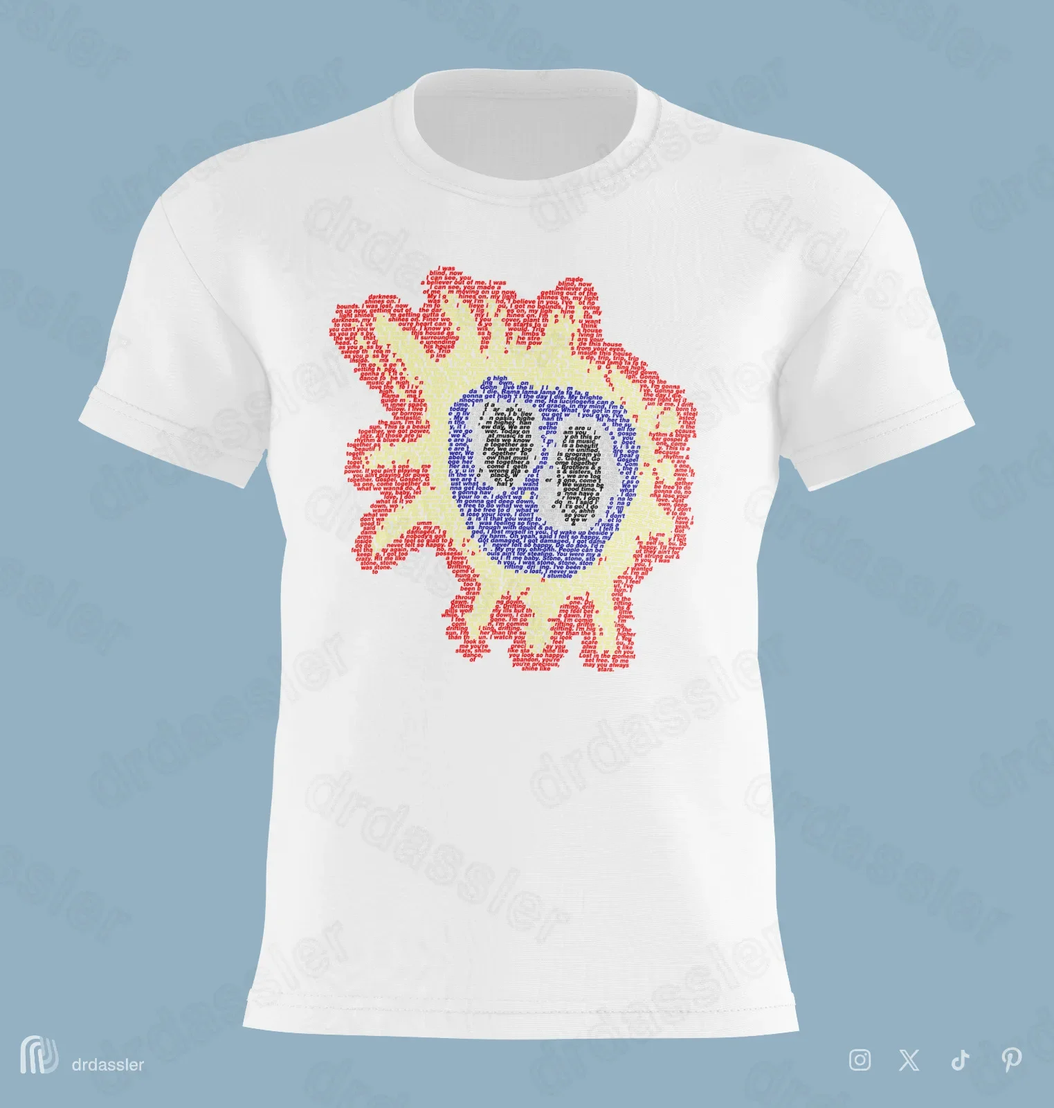 Футболка Primal Scream «SCREAMADELICA LYRICS» загружен вместе, исчезающая точка