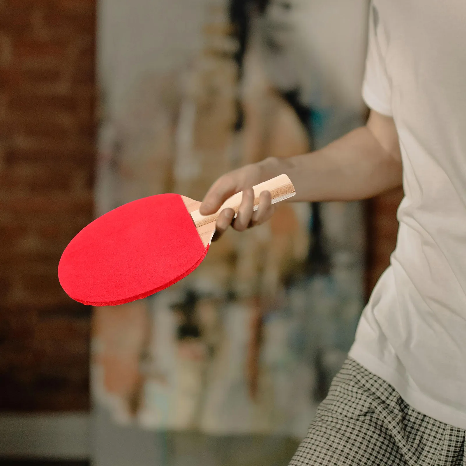 

1Pair Table Tennis Racket Wooden Training Paddle Comfortable Grip Lightweight Portable for Adults Reaction Coordination