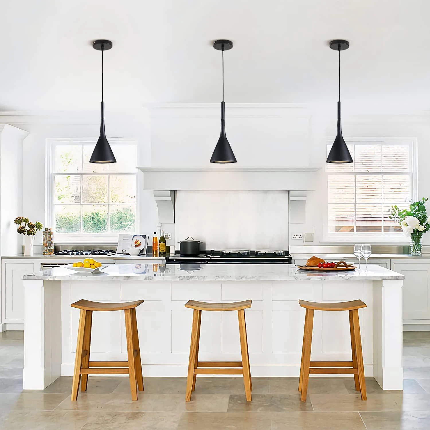 Modern Led Pendant Lights Multicolor E27 for Kitchen Fixtures Indoor Bedroom Dining Room Hanging Lamp Lampshade Home Chandeliers