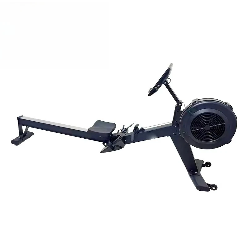 Digital Air Resistance Rowing Machine, Steel Frame Indoor Rower Ergometer, Dragon Boat Training Equipment for Home Gym Workout