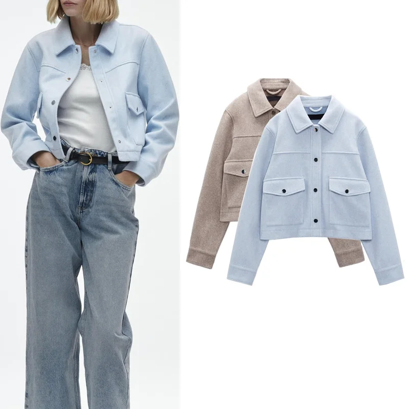 

Soft ort Svel Ne Jaet Spring New Sle Универсальная женская верхняя одежда небольшого размера Удобное пальто из полиэстера