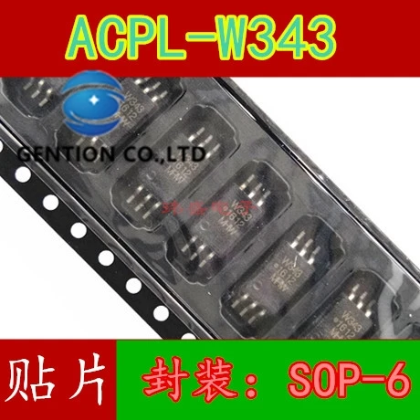 

10 шт. ACPL-W343-000 высокоскоростная световая муфта ACPL-e W343 W343 SOP-6 в наличии 100% новый и оригинальный
