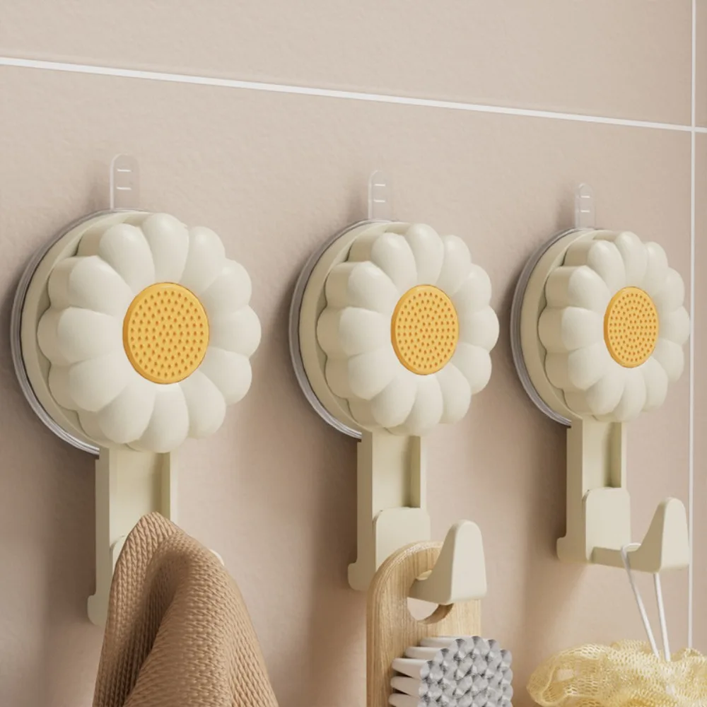 

2PCS Non-Perforated Suction Cup Hook Traceless Rotating Basin Storage Rack Wall Mounted Waterproof Washbasin Hook Kitchen