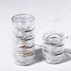5g Mini for Bracelet Earrings Clear Round Stackable Eye Cream Box Makeup Organizer Jewelry Storage Box Face Cream Box