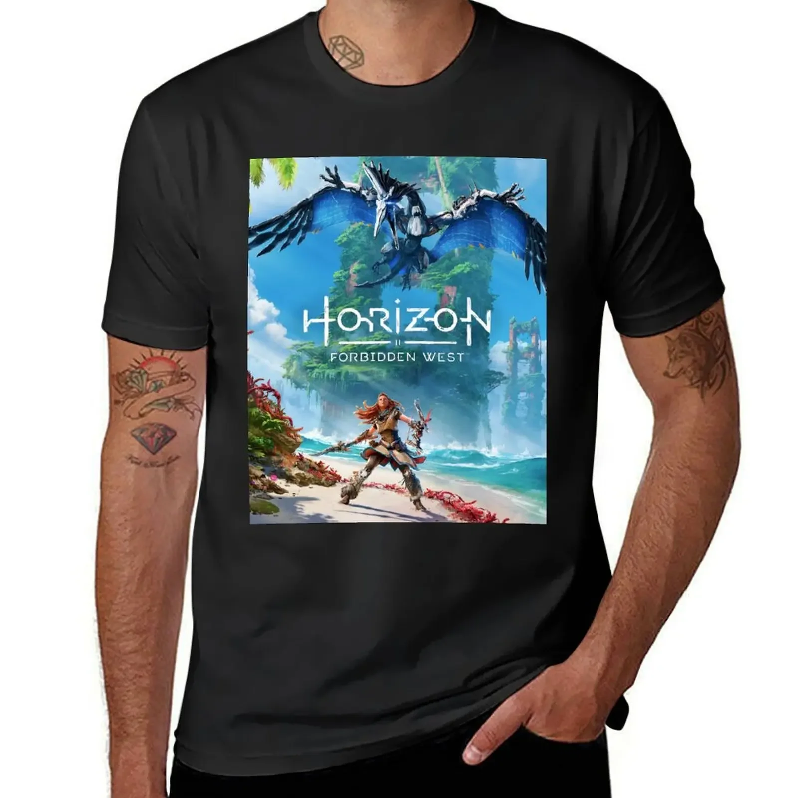 

Horizon Forbidden West [poster] T-Shirt funny meme t-shirts Anime t-shirt mens graphic t-shirts