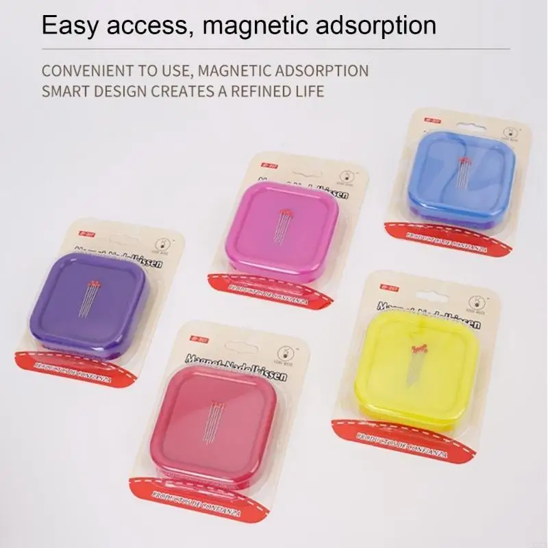 Porta cucitura magnetica Porta stoccaggio Organizzatori ago portatile per perno cucito