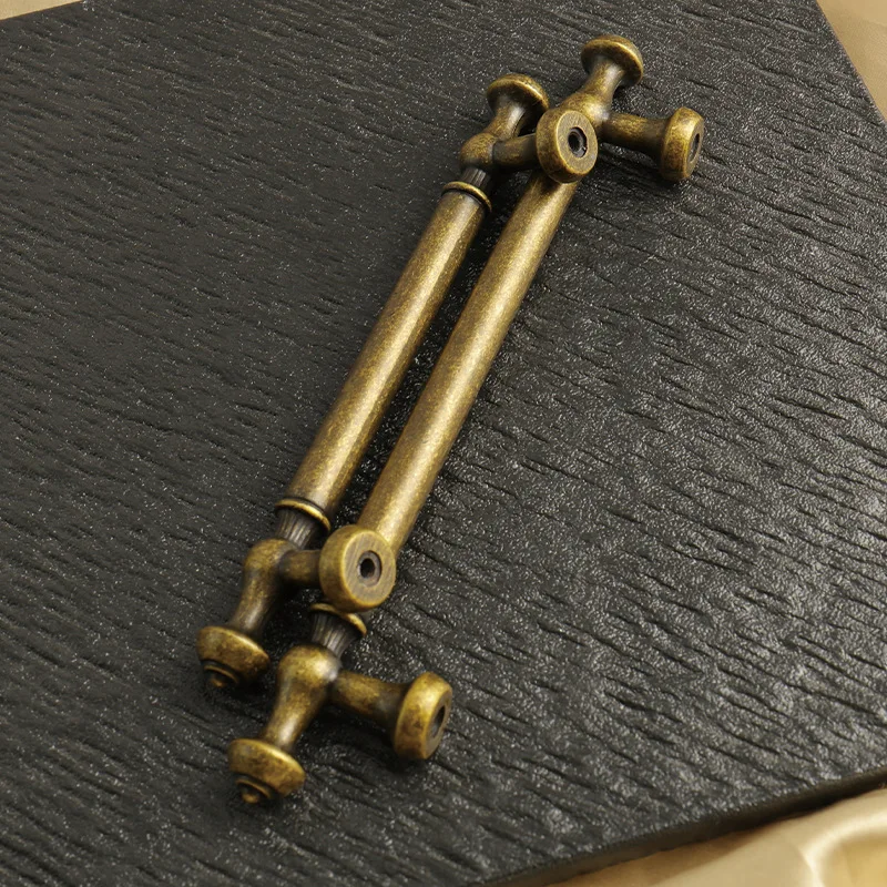 

Бронзовые ручки из цинкового сплава, скандинавские винтажные мебельные ручки и ручки для ящиков шкафа, книжный шкаф, ручки для комода