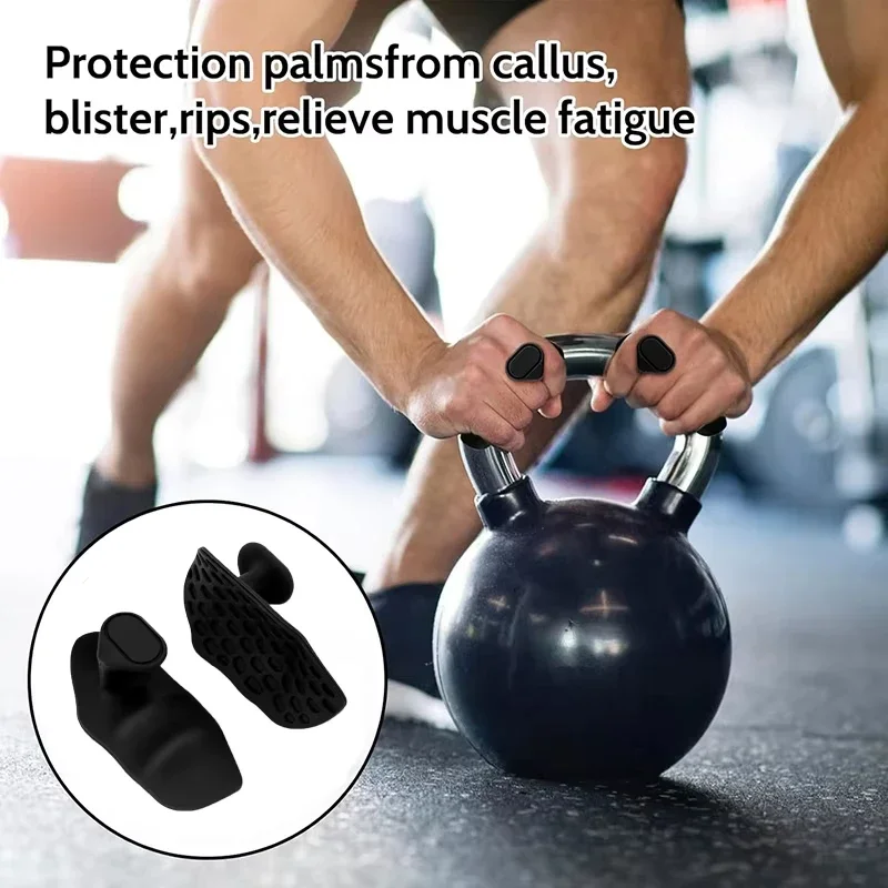 Silikonowe Ochraniacze na Dłonie Fitness Antypoślizgowe Sportowe Wygodne Rękawice Siłownia Drążek Poziomy Podciąganie Trening Ochrona Dłoni