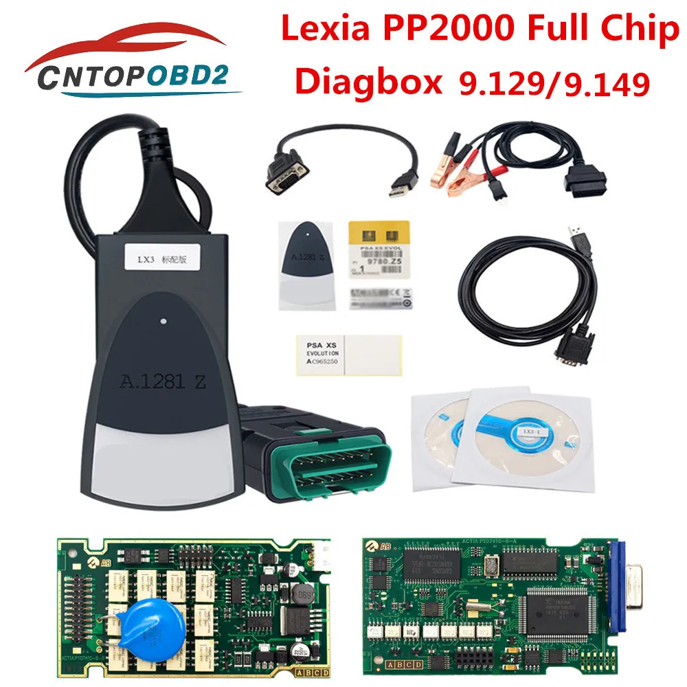 2023 Lexia 3 Diagbox 9.129 / 9.149lexia3 PP2000 Full Chips 921815C Auto Scanner For Citroen/Peugeot OBD2 Car Diagnostic Tool