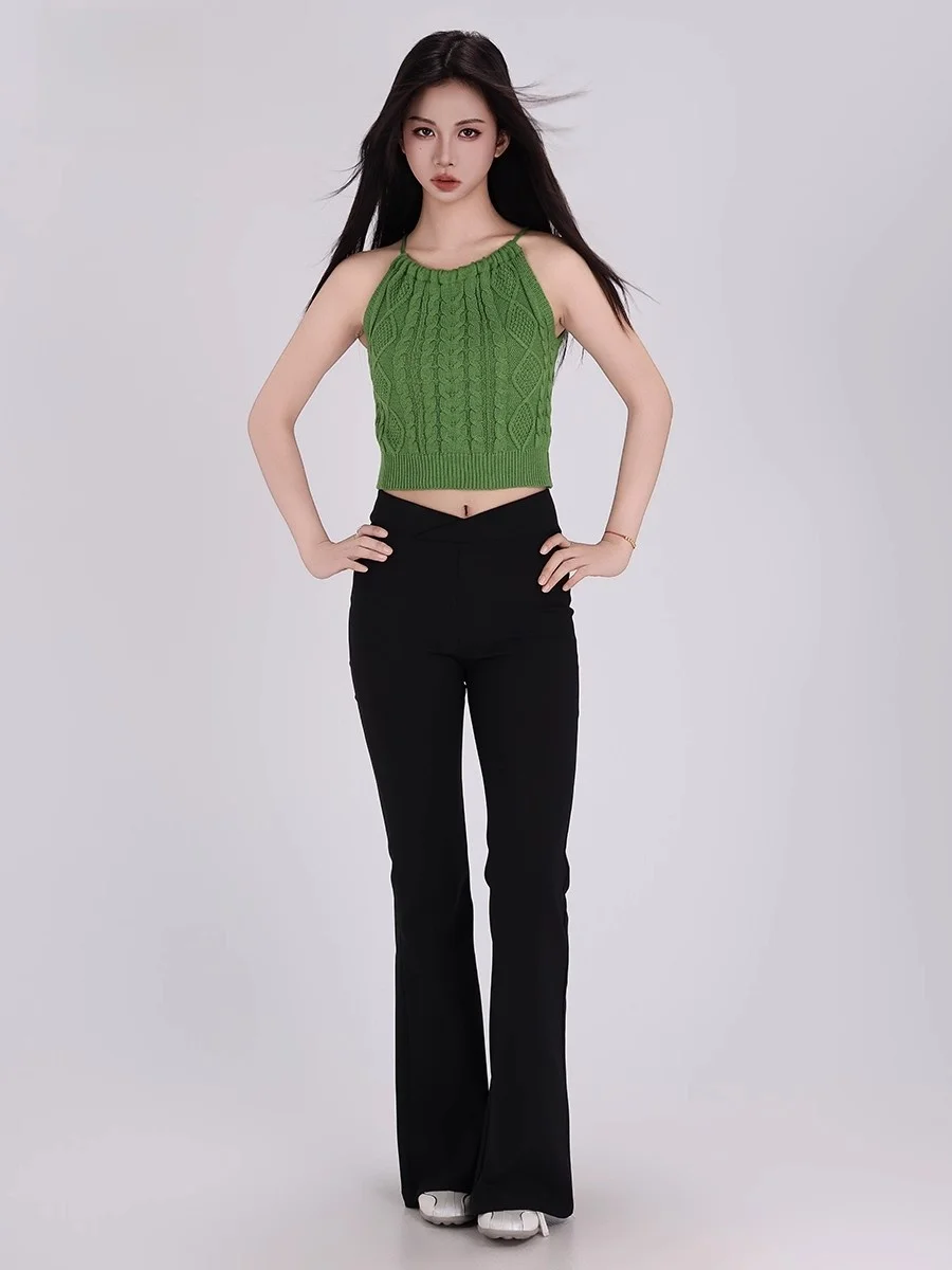 Sweet Spicy Knitted ter Top Women Summer Design Unique Inner Wear Outer Wear Sexy Sweater Base irt