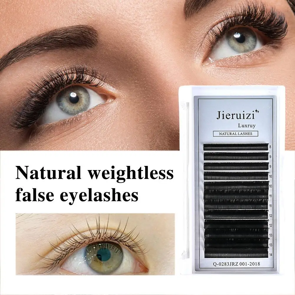 

Jieruizi Luxruy Natural Lashes 8-14mm W-Shaped Lash Automatic Flowering W Lashes Extension Natural Soft Full Dense Mink Lash