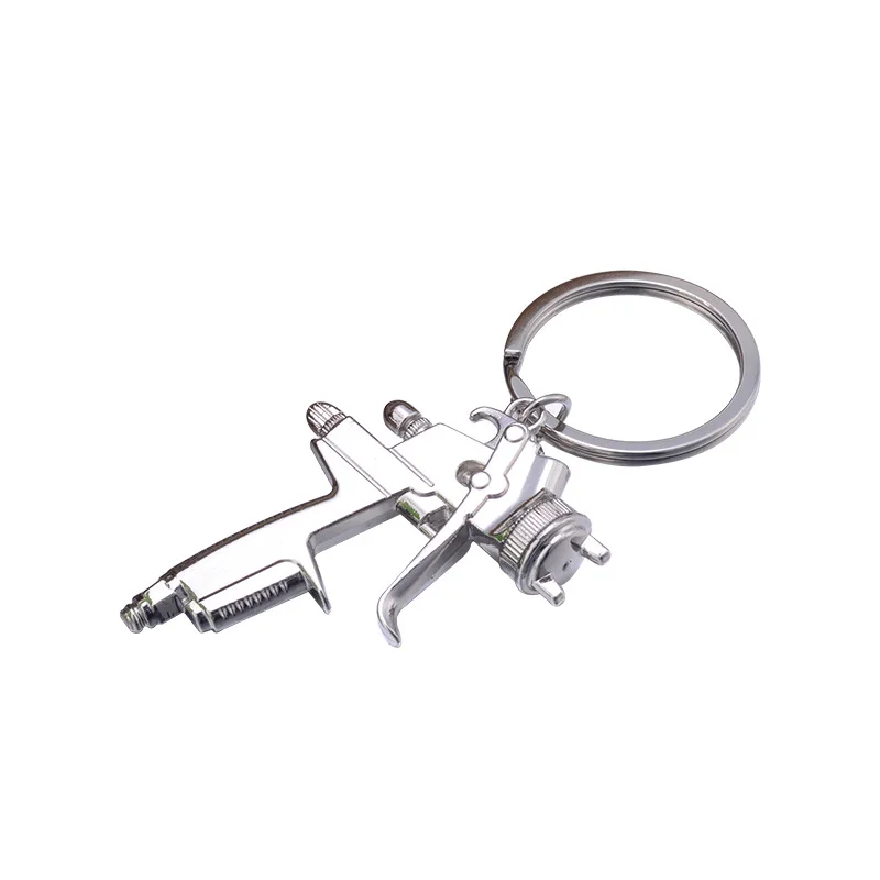 

Water Spray Gun Keychain Silver Color Zinc Alloy Key Ring Creative Handbags Bag Accessories Keychain Pendant keyring