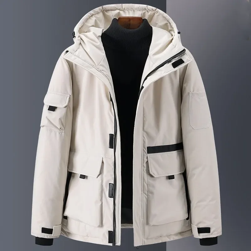 

Winter Clothing Thicken Warm Down Jacket Outerwear Men Women Casual Outdoor Hooded Coats Parkas White Duck Down Puffer Jackets