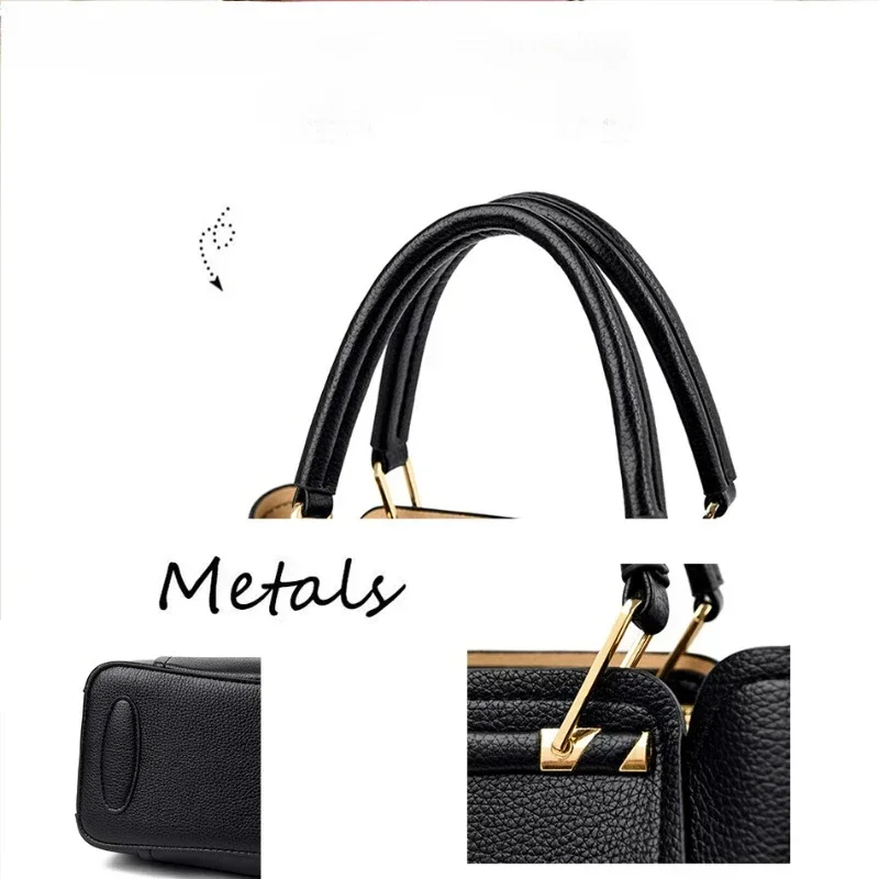 Soft Leather Luxury Handbags Women Bags Designer 3 Layers Shoulder Crossbody Sac Ladies Large Capacity Shopping Messenger Tote