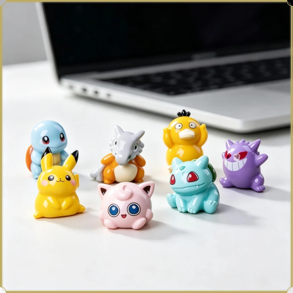 8pcs Kawaii Fantasy Little Creature Mini Statue Upgraded, DIY Dopamine Desktop Women's Gift, Micro Landscape Gift