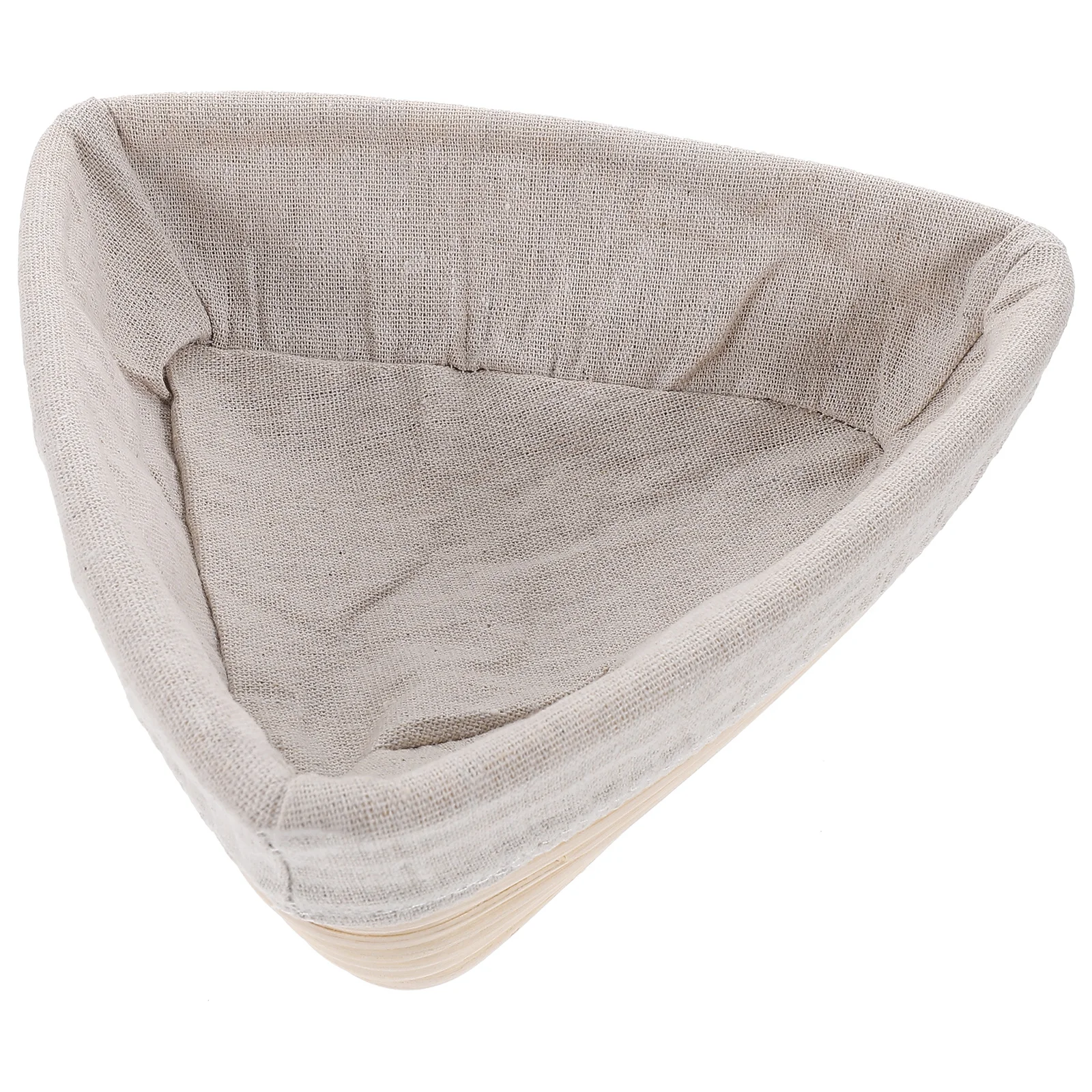 

1Set Triangular Proofing Basket 23x23x8cm Rattan Baking Supplies Nonstick Sourdough Bread Baking Accessory Khaki