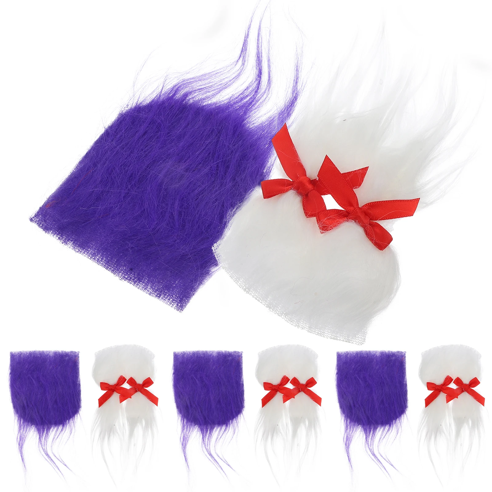 

6Sets Beard Gnome Crafts Supplies Wood Beads Fake Nose Soft DIY Materials Safe Gentle Friendly Skin NonBreakable