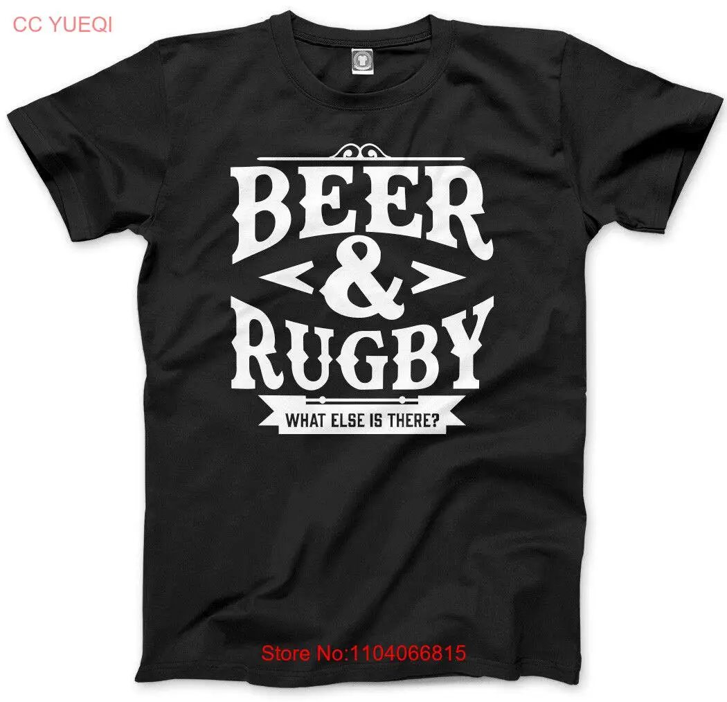 Rugby & Beer What Else Is There - Funny Gift Birthday Mens Unisex T-Shirt