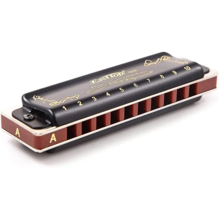 مجموعة قيثارة بلوز 12 مفتاحًا مع هارمونيكا دياتونيك احترافية 008K لمدة 10 فتحات و20 نغمة مثالية للاعبين المحترفين المبتدئين