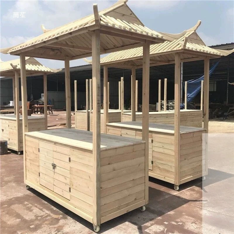 Stall Japanese float anticorrosive wood mobile sales antique bird dining car