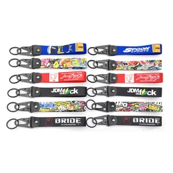 Porte-clés en nylon polyester avec broderie, porte-clés automatique, accessoires de voiture, Osaka JDM Racing Initial D Rock, 1PC