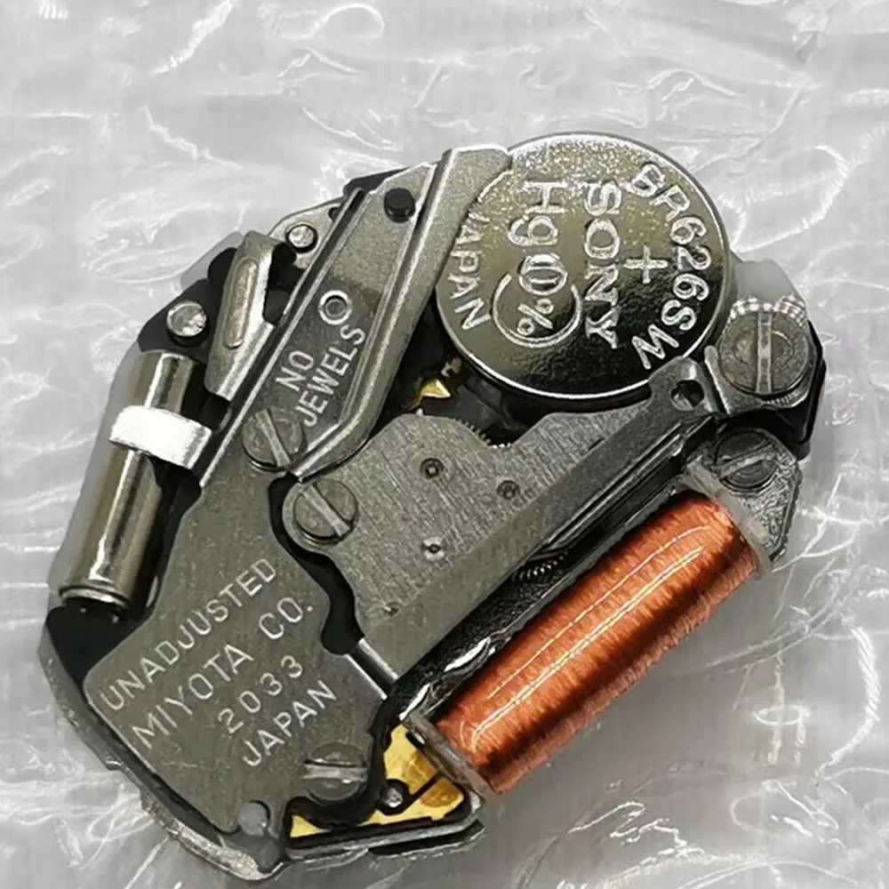 الجملة 2033 حركة الكوارتز العلامة التجارية الجديدة حركة الساعات اليابان مشاهدة الملحقات تتضمن بطارية يمكن ارتداؤها