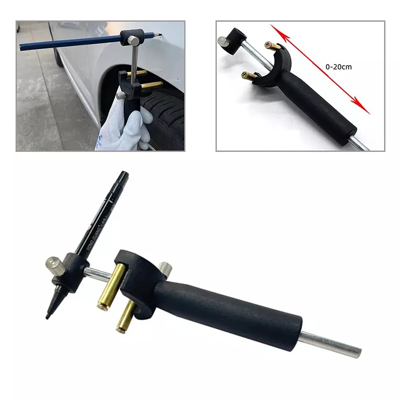 New 1PCS Parallel Automatic Wheel Eyebrow Scriber Dent Tool Comes With Its Own Scale Sheet Metal Repair