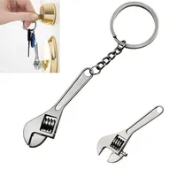 Mini Wrench Keychain Portable Car Metal Adjustable Universal Spanner For Bicycle Motorcycle Car Repairing Tools Men Special Gift