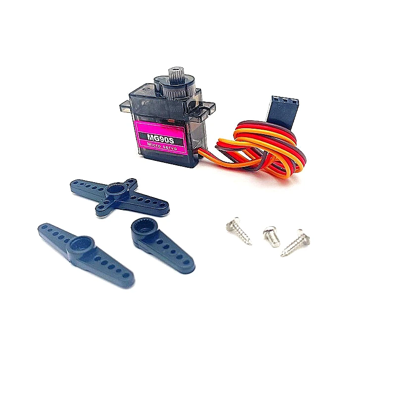 Bulk Pack 5/10/20 Pcs MG90S All Metal Gear 9g Servo SG90 Upgraded Version for RC Helicopter Plane Boat Car Trex 450 RC Robot