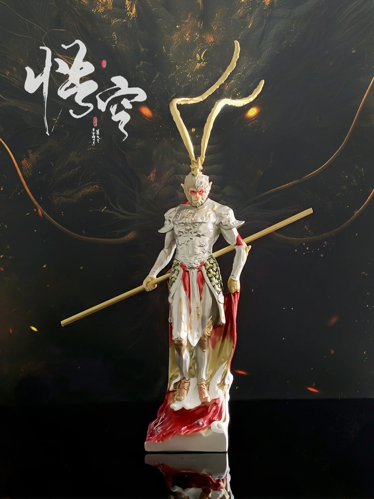 Home Office Desktop Ornament Car Fish Tank Guochao Figure