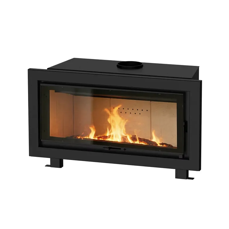 Firewood Stove Built-in Wood Stove with Large Viewing Window Indoor Insert Estufa De Lena Wood Burning