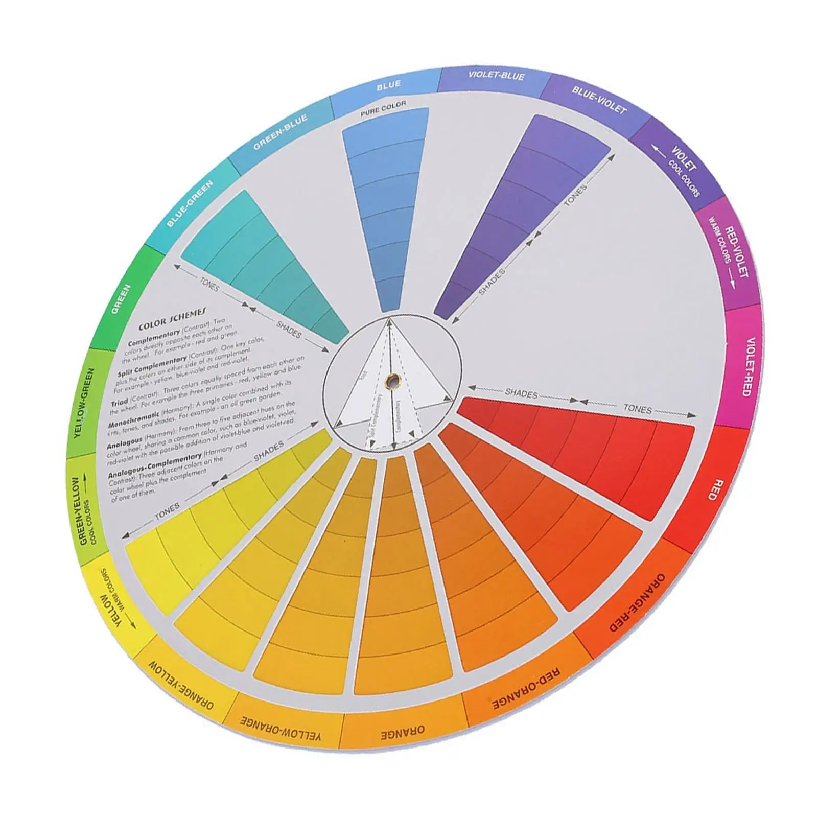 1/2/3 Pcs Tattoo Color Wheel Mixing Board - Circular Color Guide for chromatic Mixing & Design