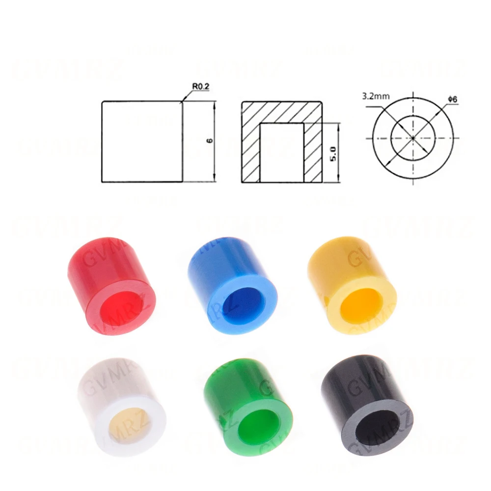 50 Pairs 4PIN With Round Cap 6*6*7mm 100PCS 6x6x7mm PCB Momentary Tactile Tact Mini Push Button Switch Module DIP - view 6