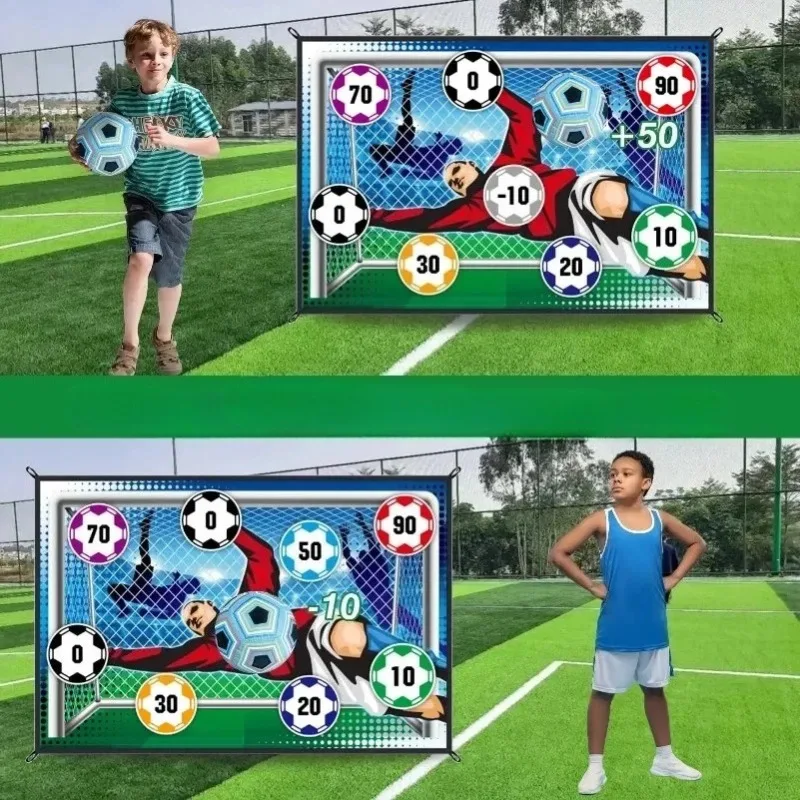 Set di tappetini da calcio Set di giocattoli da calcio per interni all'aperto Regali per ragazzi di allenamento di calcio multigiocatore Giochi di calcio competitivi multigiocatore