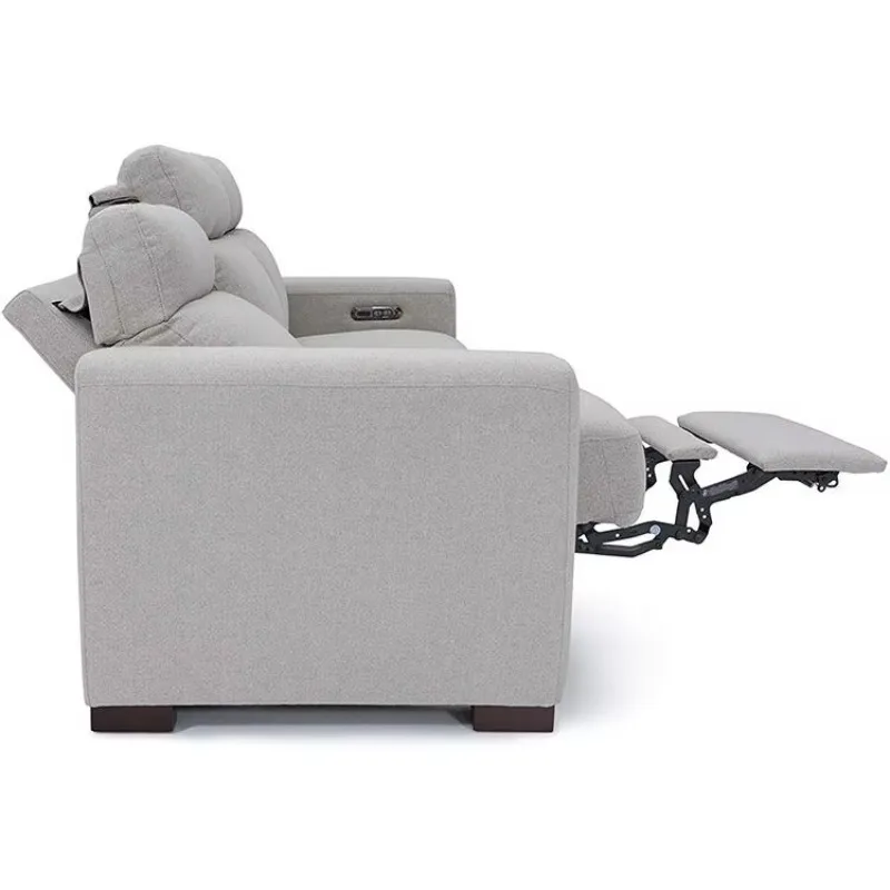 Linen electric recliner electric home theater sofa with cup holder and storage box