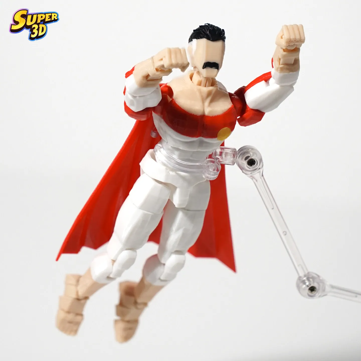 Super 3D 3D Printed Omni Man Invincible Coalition of Planets Nolan Grayson Dummy13 T13 Multi-Jointed Action Figure Toys view 4