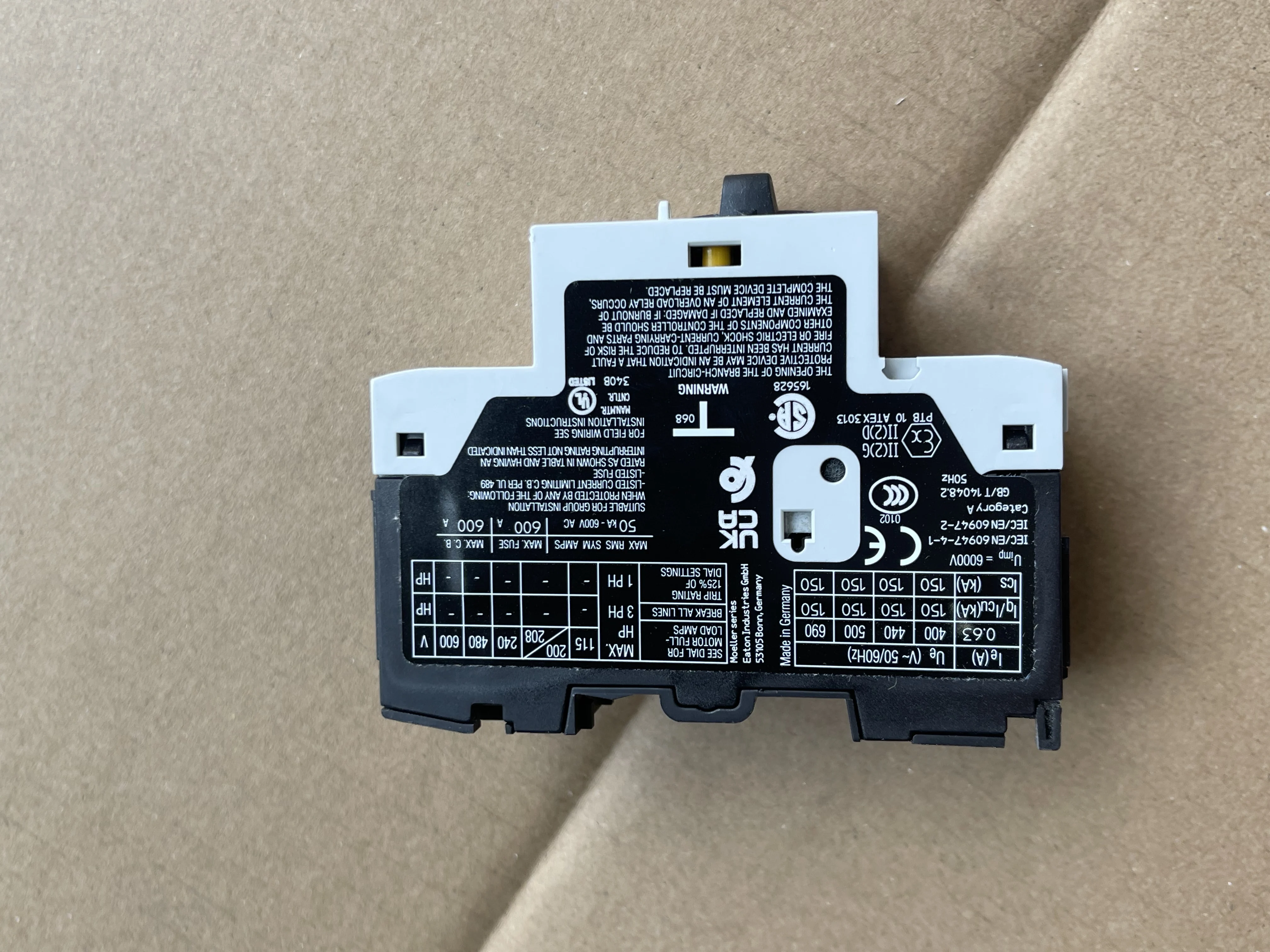 Eaton Moeller PKZM0-0.63 3 Phase Motor Protector 0.4~0.63A Overload Short Circuit Protection view 5