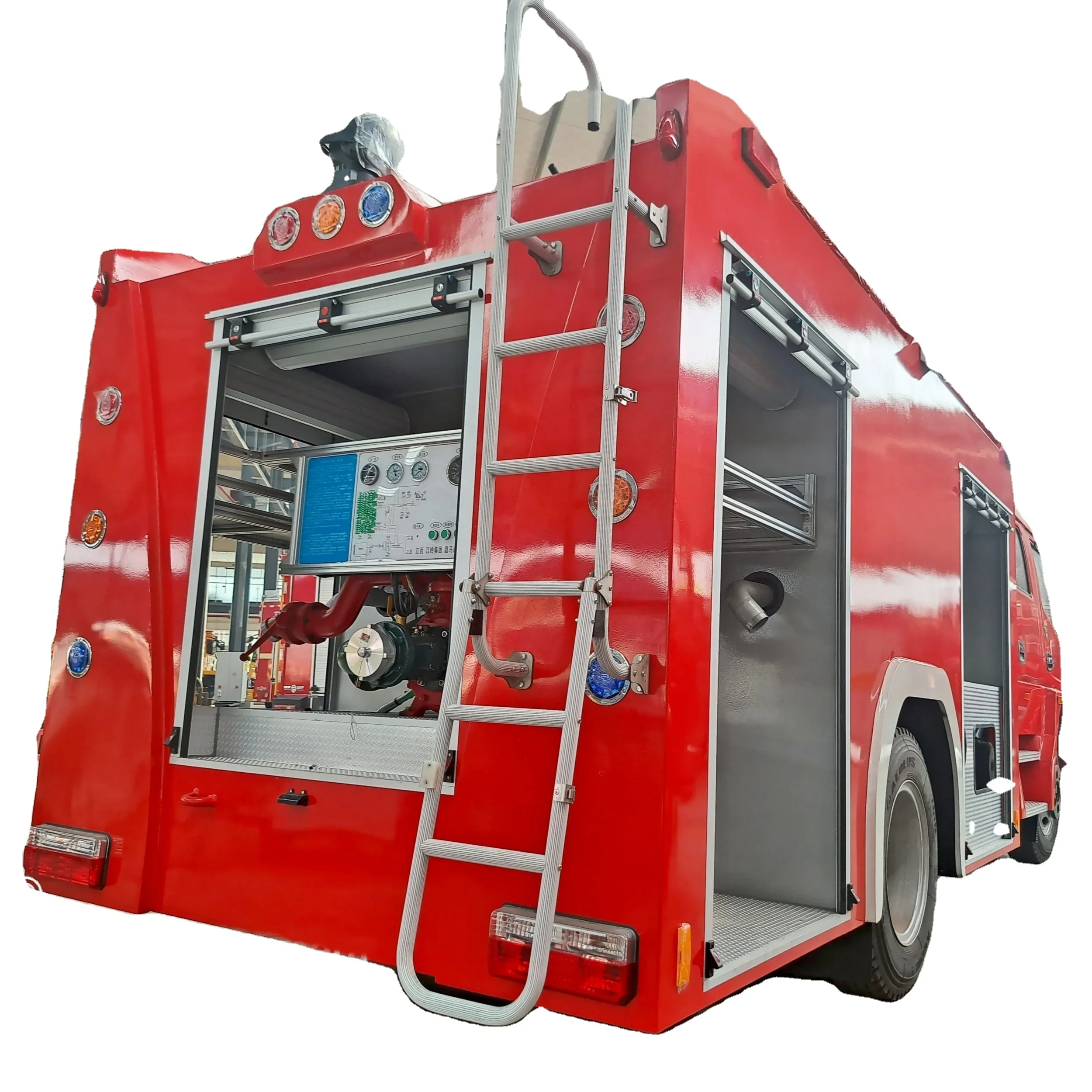 

Emergency Municipal Rescue Vehicle Fire Fighting Truck Water Foam Powder Tank discount price