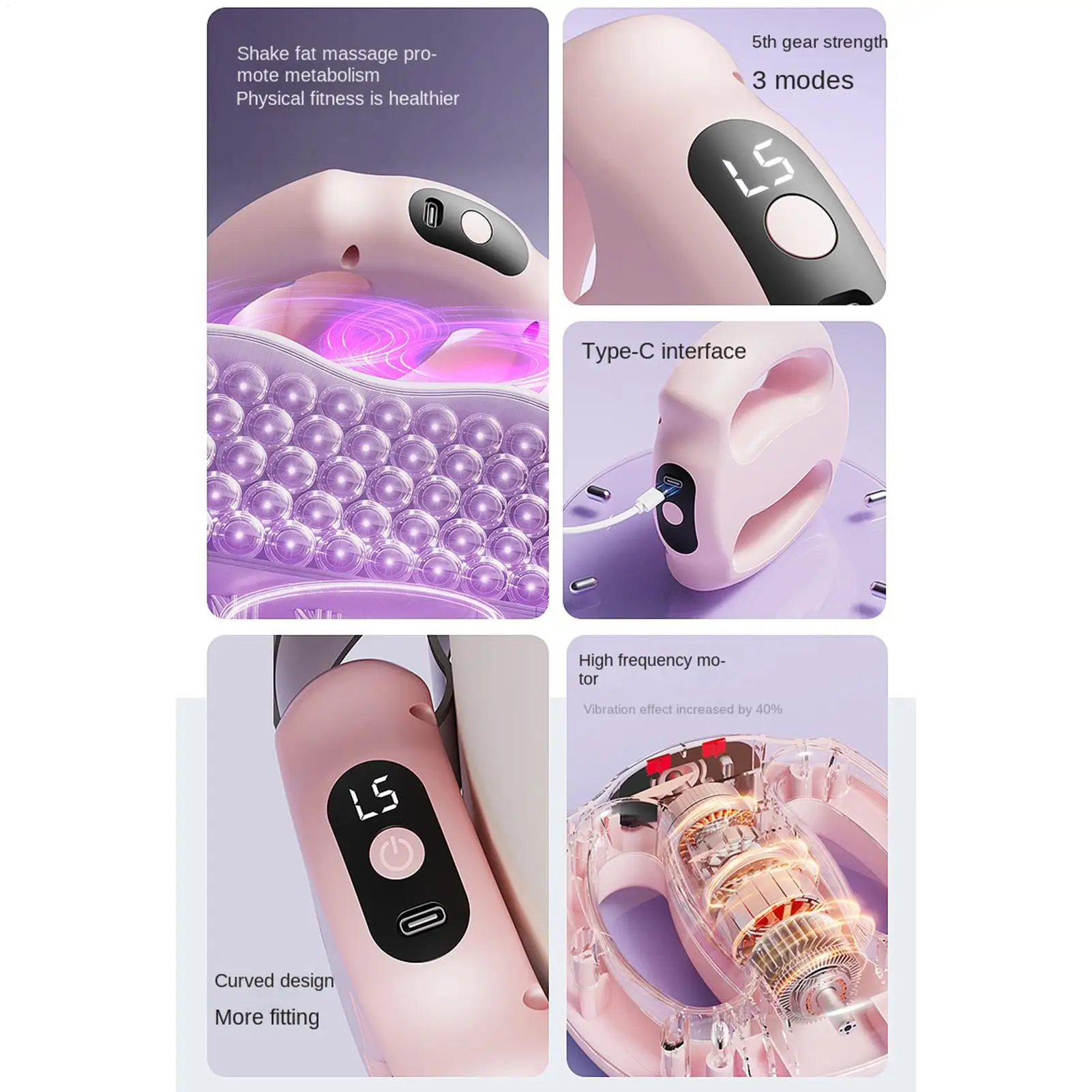 Fascia Ring Electric Shoulder Massage Tool Electric Abdominal Massager For Athletes Laborers Players Fitness Lovers Women Men