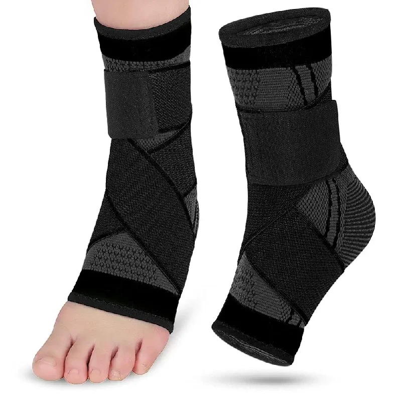 1PC Pressurized Bandage Ankle Protector Sport Anklet Support Foot Strap Nylon Knitted Elastic Ankle Brace Gym Basketball Running