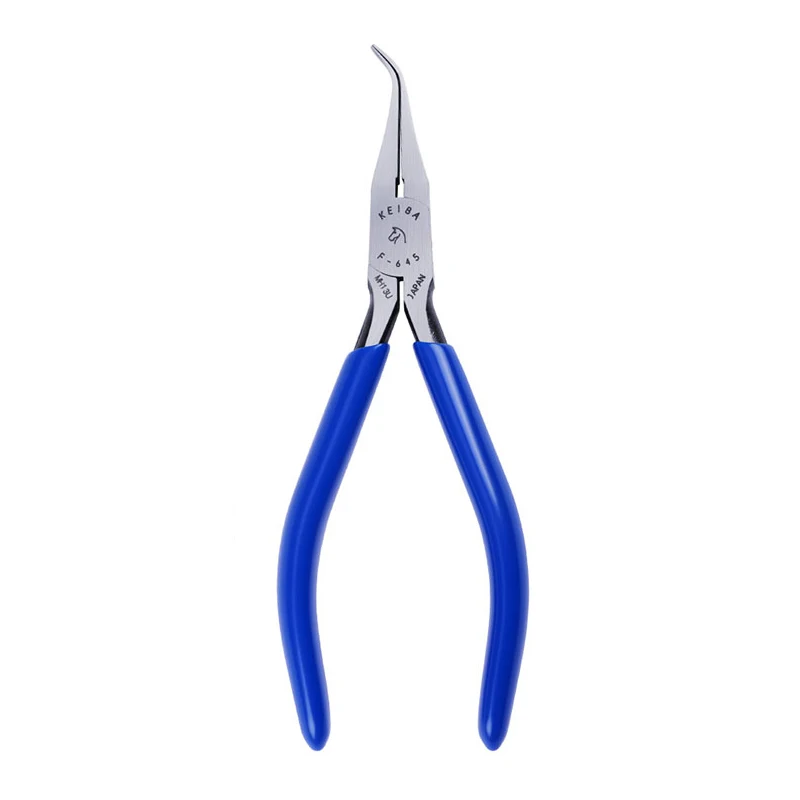 KEIBA imported electronic pliers Angle curved nose pliers Toothless nose pliers Angle pliers F-695