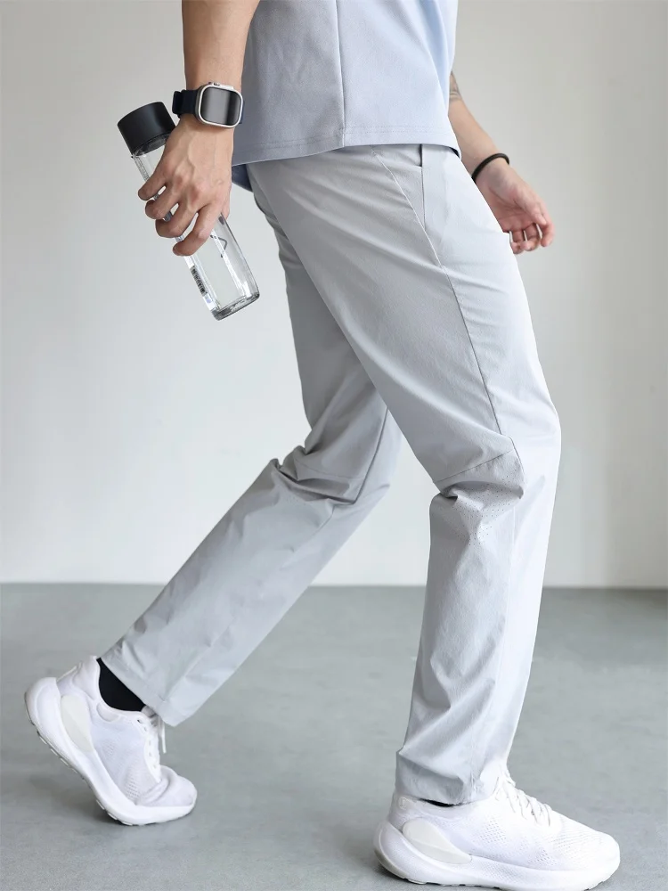 

Traveler Series Men's Summer Lightweight Qui Dry Sport Casual Pants Busin Elastic Long Trousers Straight Leg Zipper mid ...