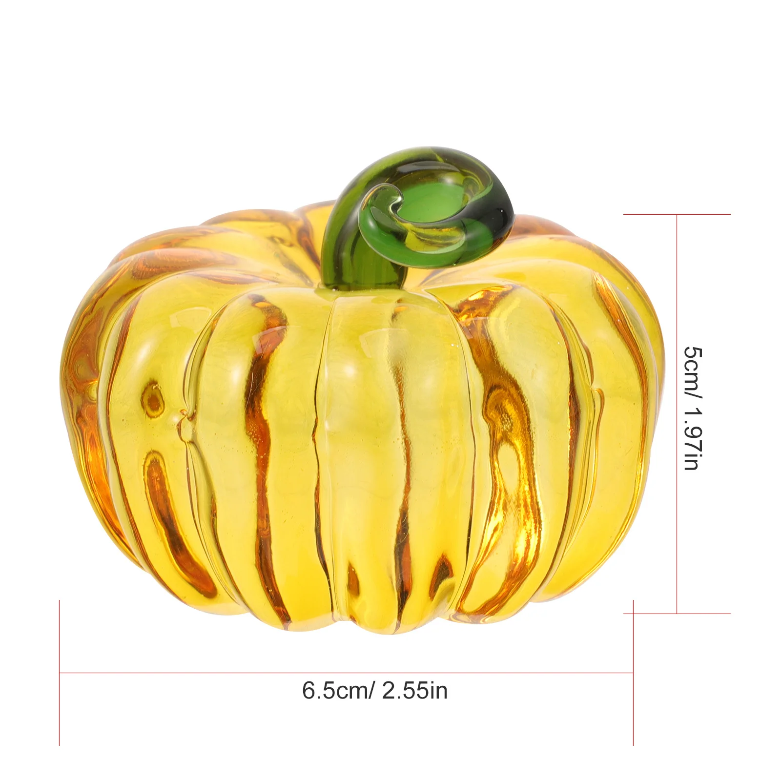 Simulation Glass Pumpkin Decor Halloween Home Adornment Living Room Bedroom Coffee Shop Festive Atmosphere Halloween Home Decor