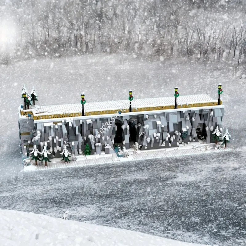 

2597PCS MOC The Winter Village Promenade Buildings Block Educational Construction Christmas Toy Kids Birthday Gift STEM Learning