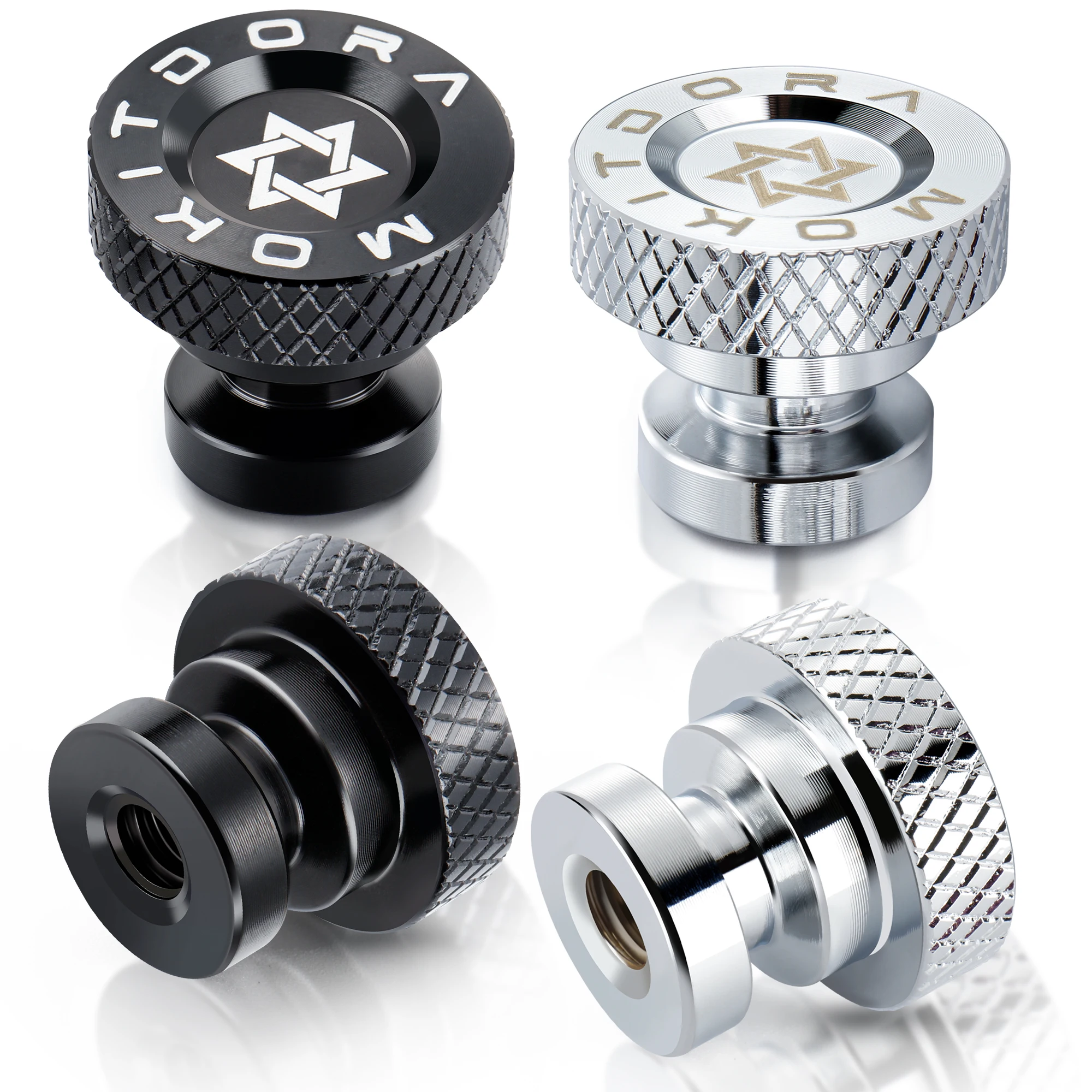 

4PCS Solo Seat Nuts Rear Fender Bolts Mount Screws 1/4"-20 Thread for Harley 1997-Up Softail Touring Street Road Glide Road King