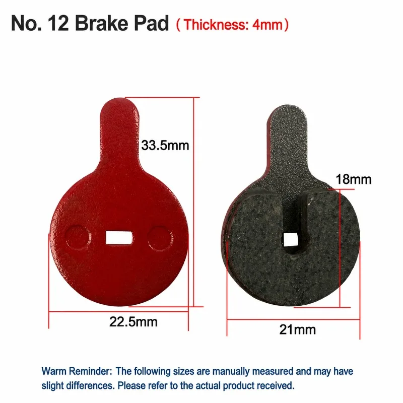 E-Bike Brake Pads for Eco Drive 2.0, Jimove MC and Fiido, Bicycle Electric Bike Disc Brake Pads