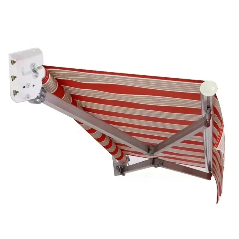 Home Fashion Retractable Patio Balcony Outdoor Awning Sun Shade Iron and Aluminum Frame with Polyester Sail Material on Sale