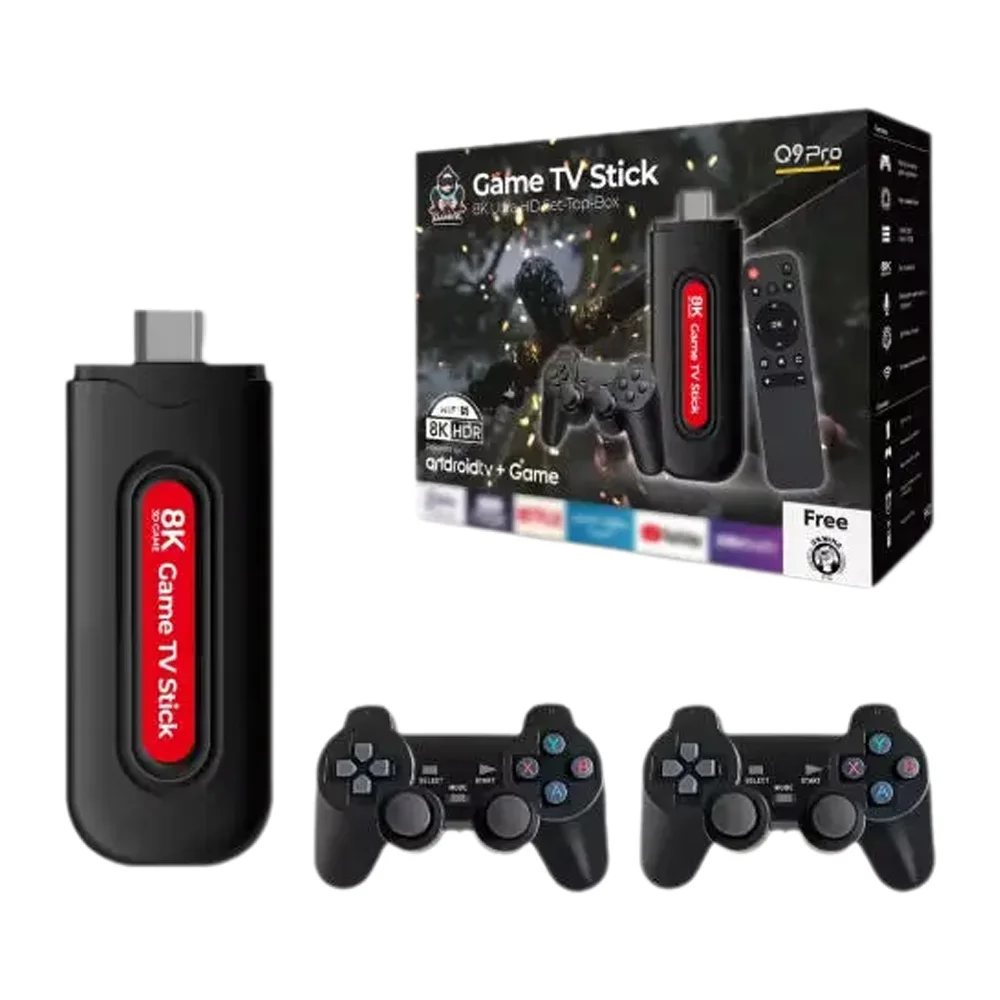 [Oryginalny] 2026 Nowa konsola do gier Q9 Pro USB2.0 64G 3D Gaming 5G Android 4K Pełna sieć 10000+ gier TV Stick 2-w-1 HD HDMI (Q9 Pro TV Stick) — Zdjęcie 2 z 2