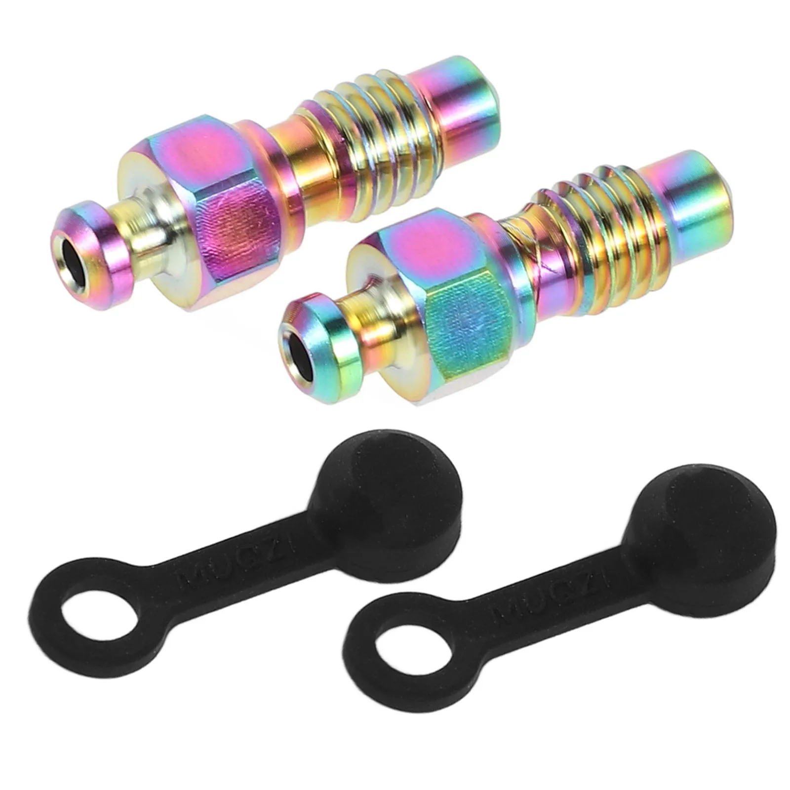 

1 Set Of Bleeder Screws For Bicycle Motorcycle Brake High-Strength Durable Oil Flow Control Easy Installation Speed Bleeders